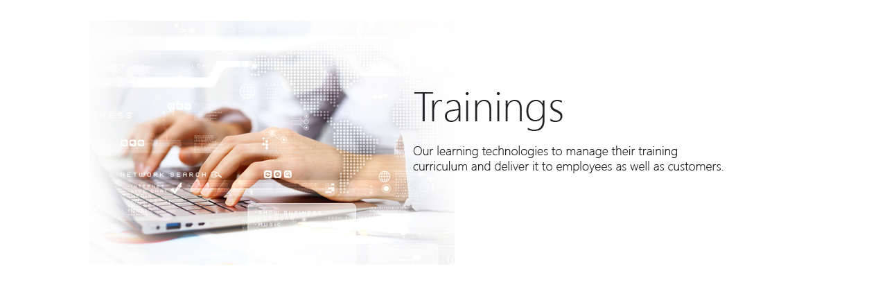 Trainings — e-learning digital training laptop